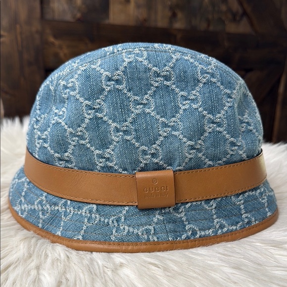 Gucci Accessories - GUCCI GG Denim Bucket Hat